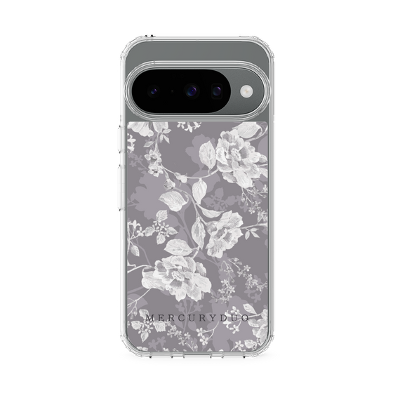 Slim Protection Case［ MERCURYDUO - NuanceFlower -Grey ］