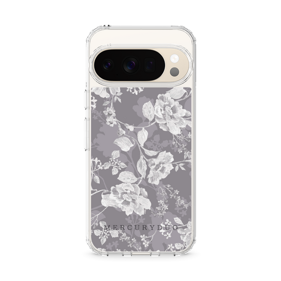 Slim Protection Case［ MERCURYDUO - NuanceFlower -Grey ］