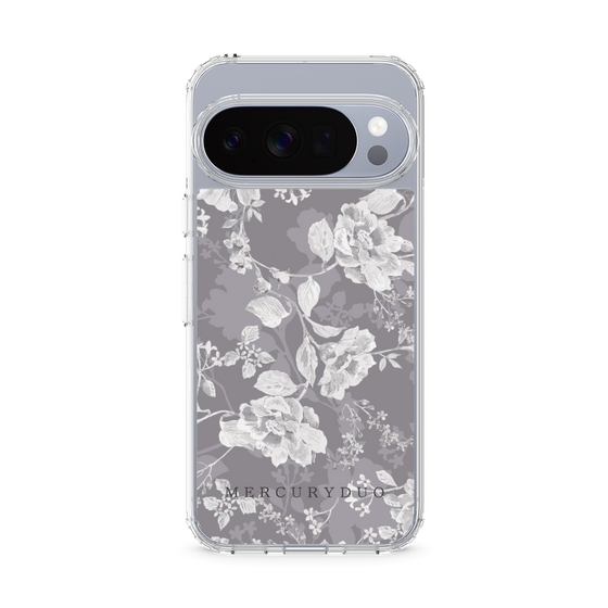 Slim Protection Case［ MERCURYDUO - NuanceFlower -Grey ］