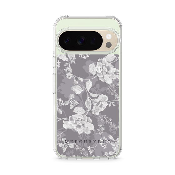 Slim Protection Case［ MERCURYDUO - NuanceFlower -Grey ］