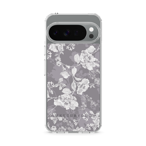 Slim Protection Case［ MERCURYDUO - NuanceFlower -Grey ］