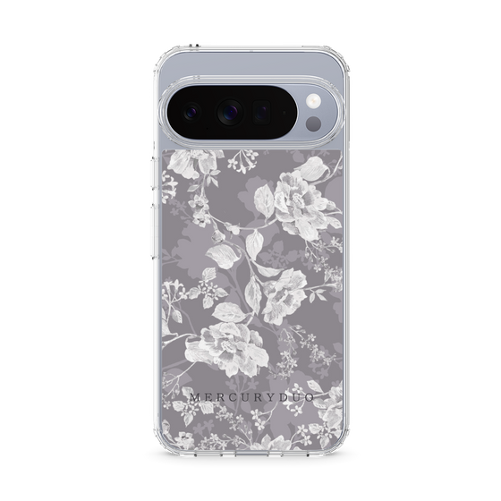 Slim Protection Case［ MERCURYDUO - NuanceFlower -Grey ］