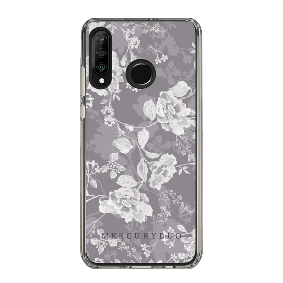 Slim Protection Case［ MERCURYDUO - NuanceFlower -Grey ］