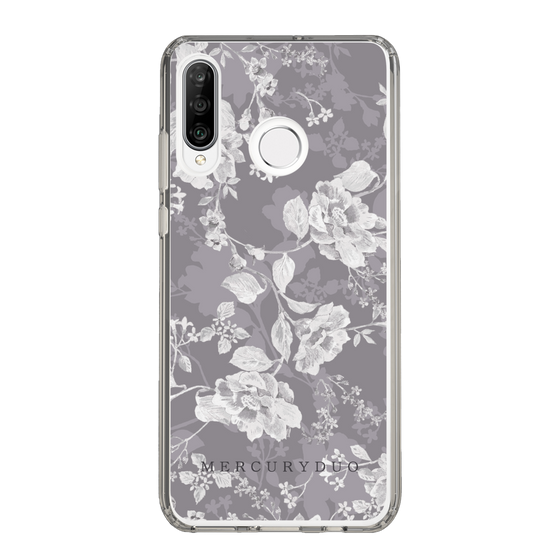 Slim Protection Case［ MERCURYDUO - NuanceFlower -Grey ］
