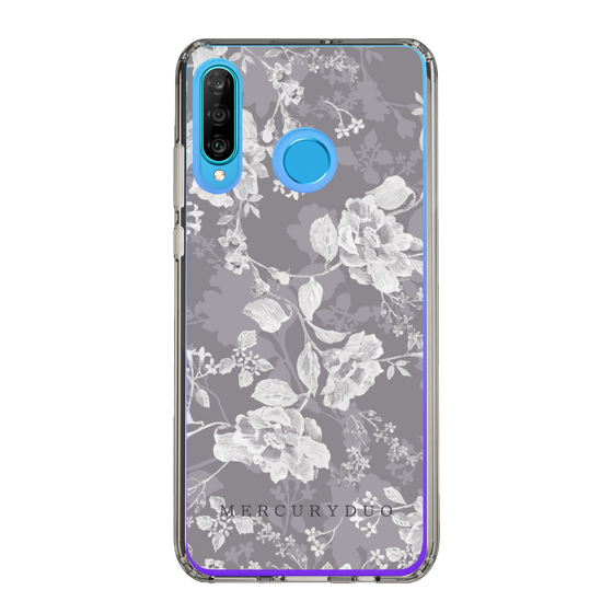 Slim Protection Case［ MERCURYDUO - NuanceFlower -Grey ］