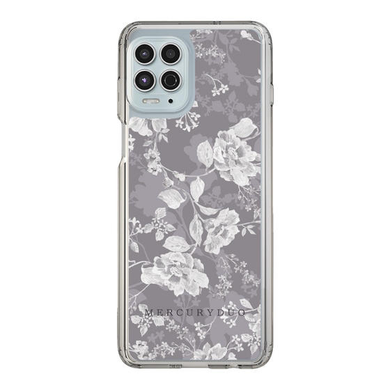 Slim Protection Case［ MERCURYDUO - NuanceFlower -Grey ］