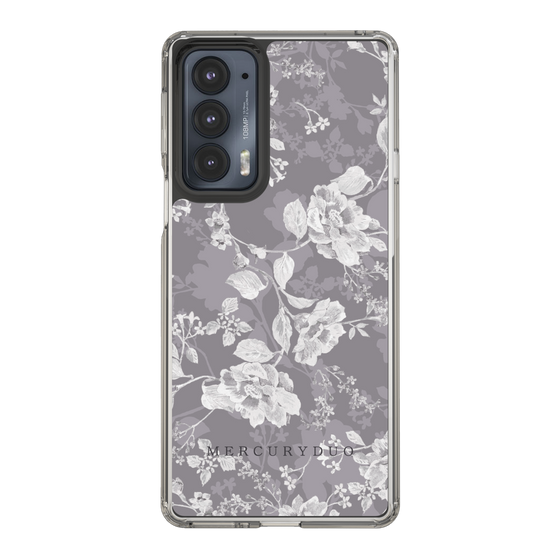 Slim Protection Case［ MERCURYDUO - NuanceFlower -Grey ］