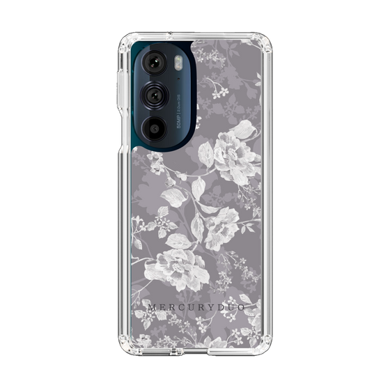Slim Protection Case［ MERCURYDUO - NuanceFlower -Grey ］