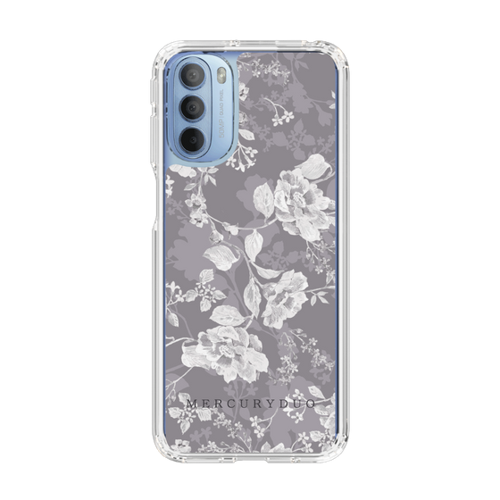 Slim Protection Case［ MERCURYDUO - NuanceFlower -Grey ］