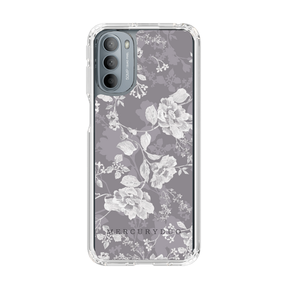 Slim Protection Case［ MERCURYDUO - NuanceFlower -Grey ］