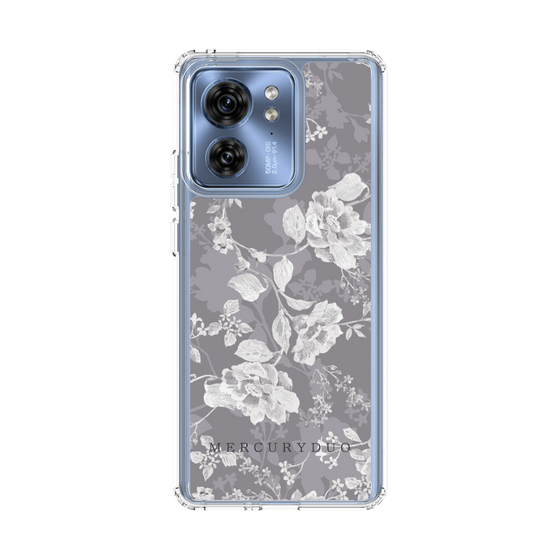 Slim Protection Case［ MERCURYDUO - NuanceFlower -Grey ］