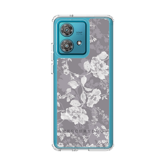 Slim Protection Case［ MERCURYDUO - NuanceFlower -Grey ］