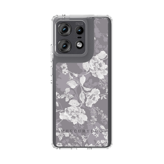 Slim Protection Case［ MERCURYDUO - NuanceFlower -Grey ］