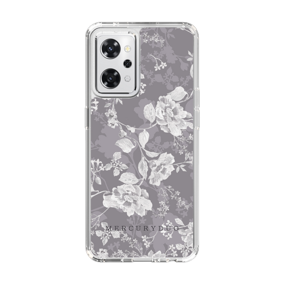 Slim Protection Case［ MERCURYDUO - NuanceFlower -Grey ］