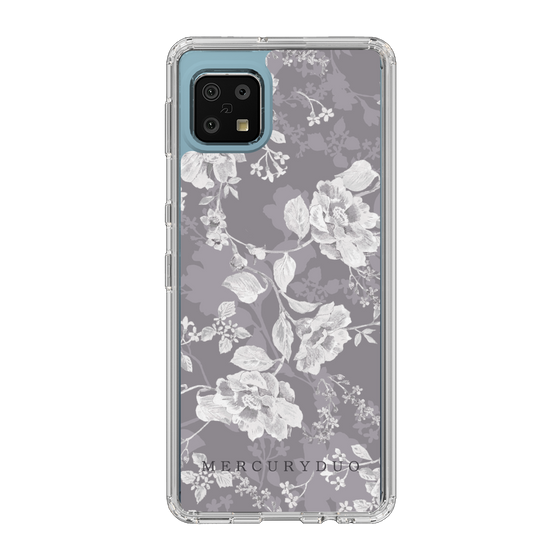 Slim Protection Case［ MERCURYDUO - NuanceFlower -Grey ］