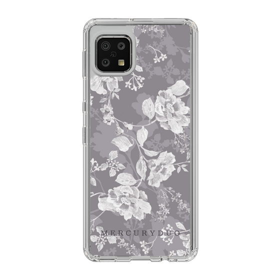 Slim Protection Case［ MERCURYDUO - NuanceFlower -Grey ］
