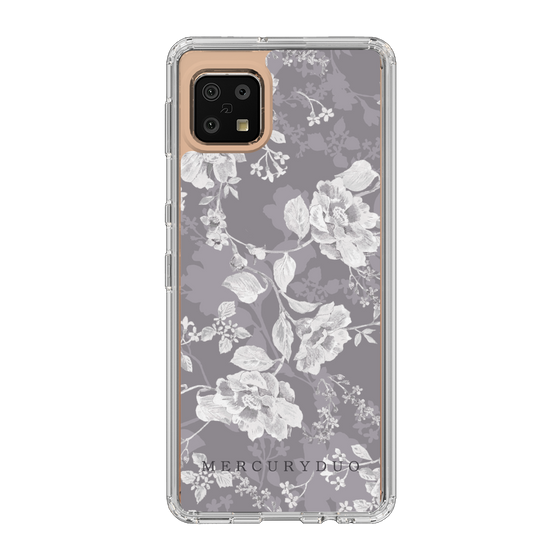 Slim Protection Case［ MERCURYDUO - NuanceFlower -Grey ］