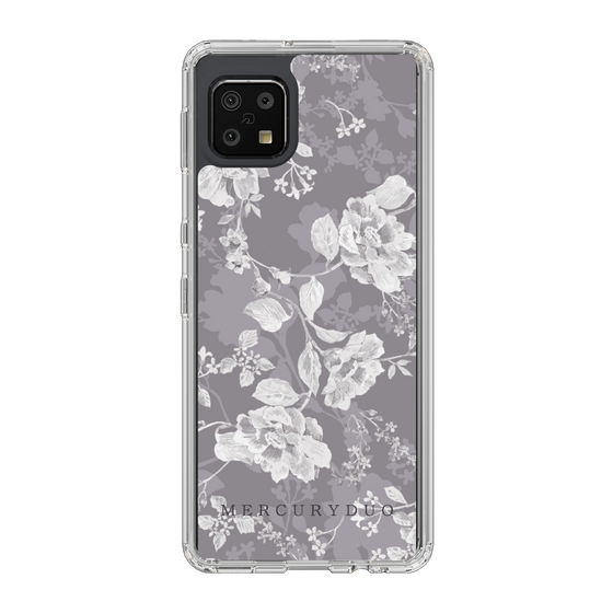 Slim Protection Case［ MERCURYDUO - NuanceFlower -Grey ］