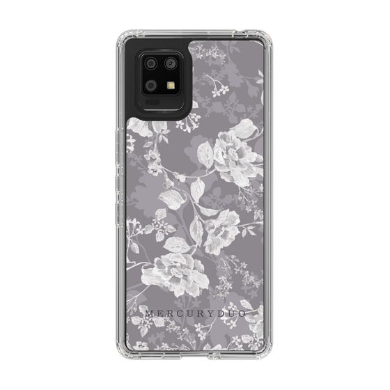 Slim Protection Case［ MERCURYDUO - NuanceFlower -Grey ］