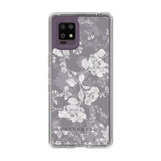 Slim Protection Case［ MERCURYDUO - NuanceFlower -Grey ］