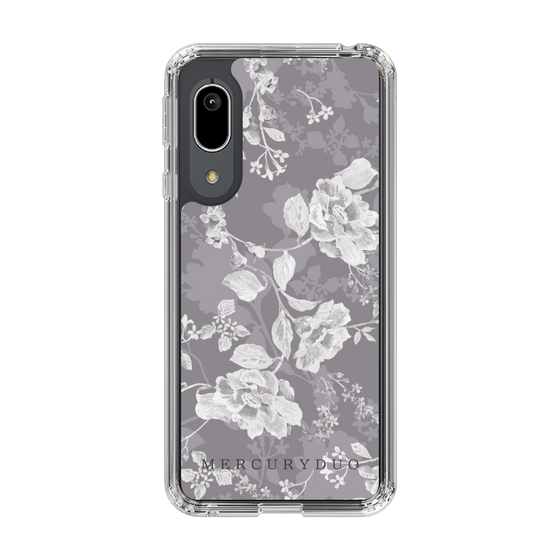 Slim Protection Case［ MERCURYDUO - NuanceFlower -Grey ］