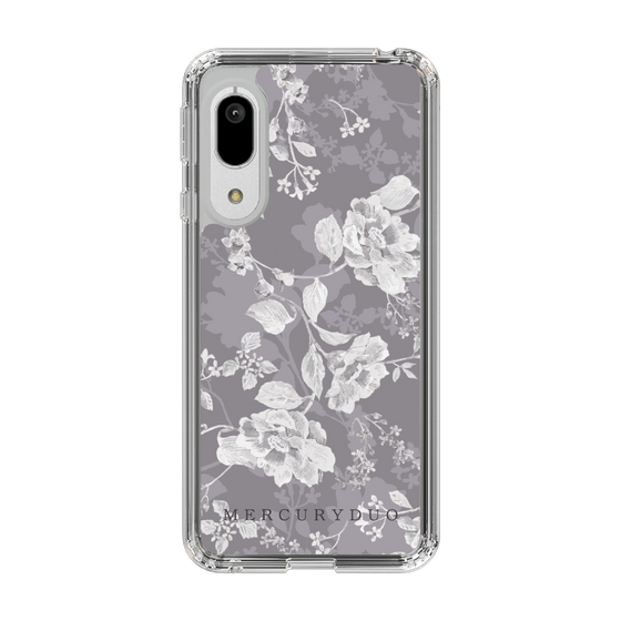 Slim Protection Case［ MERCURYDUO - NuanceFlower -Grey ］