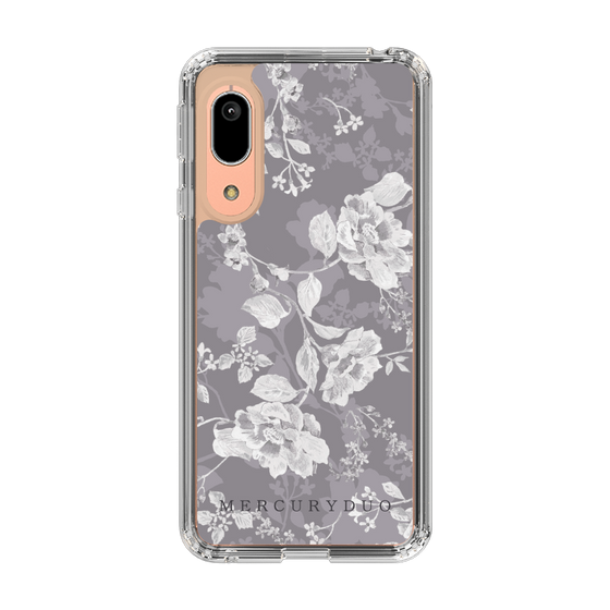 Slim Protection Case［ MERCURYDUO - NuanceFlower -Grey ］