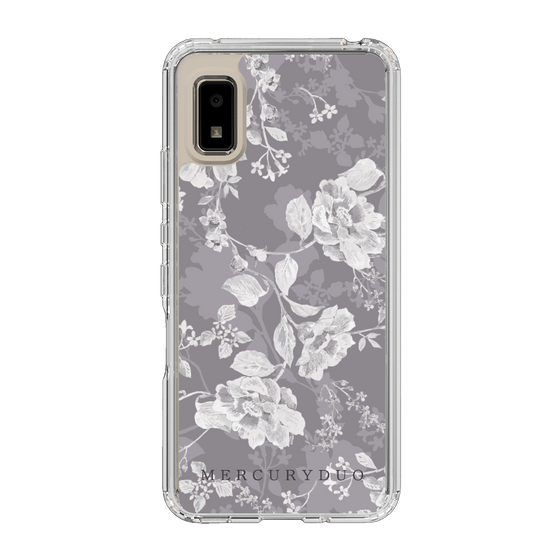 Slim Protection Case［ MERCURYDUO - NuanceFlower -Grey ］
