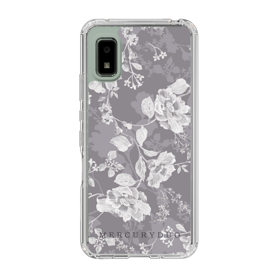 Slim Protection Case［ MERCURYDUO - NuanceFlower -Grey ］