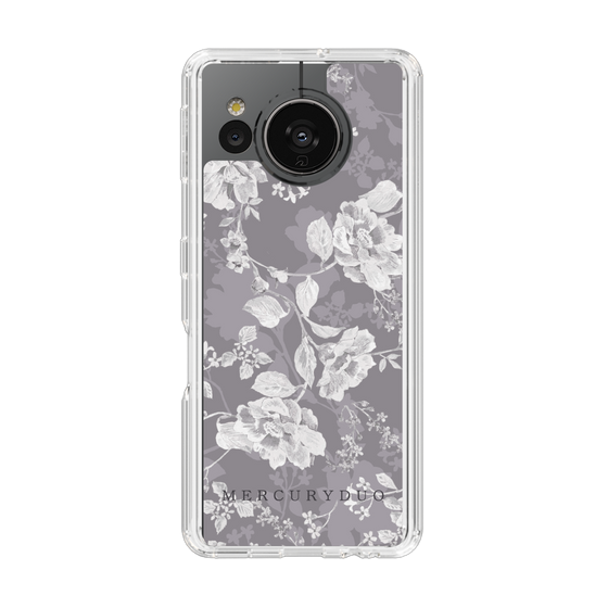 Slim Protection Case［ MERCURYDUO - NuanceFlower -Grey ］