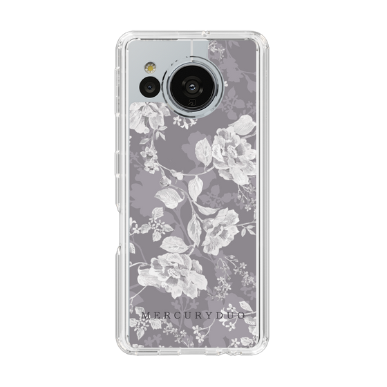 Slim Protection Case［ MERCURYDUO - NuanceFlower -Grey ］
