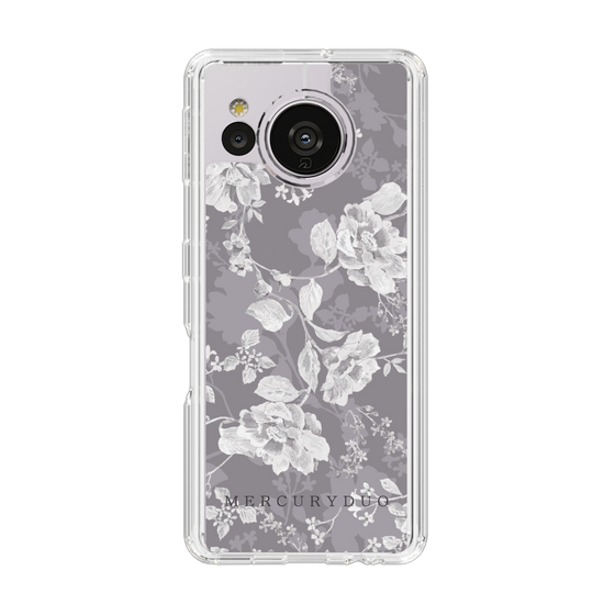 Slim Protection Case［ MERCURYDUO - NuanceFlower -Grey ］