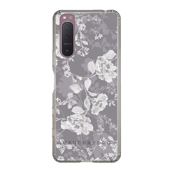 Slim Protection Case［ MERCURYDUO - NuanceFlower -Grey ］