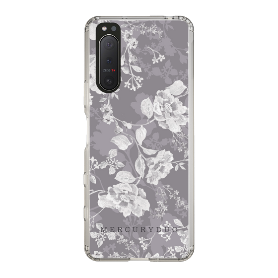 Slim Protection Case［ MERCURYDUO - NuanceFlower -Grey ］
