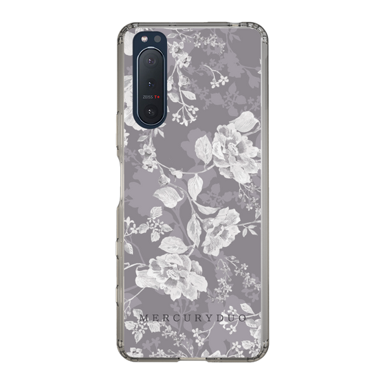 Slim Protection Case［ MERCURYDUO - NuanceFlower -Grey ］