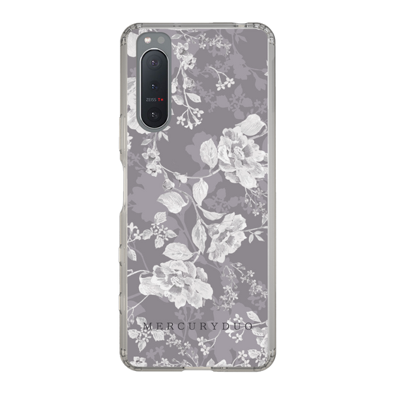 Slim Protection Case［ MERCURYDUO - NuanceFlower -Grey ］