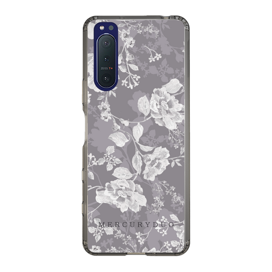 Slim Protection Case［ MERCURYDUO - NuanceFlower -Grey ］