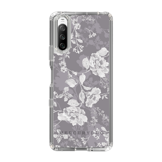 Slim Protection Case［ MERCURYDUO - NuanceFlower -Grey ］