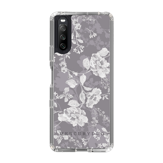 Slim Protection Case［ MERCURYDUO - NuanceFlower -Grey ］