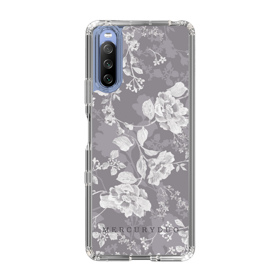 Slim Protection Case［ MERCURYDUO - NuanceFlower -Grey ］