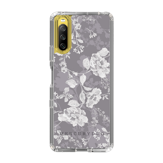 Slim Protection Case［ MERCURYDUO - NuanceFlower -Grey ］
