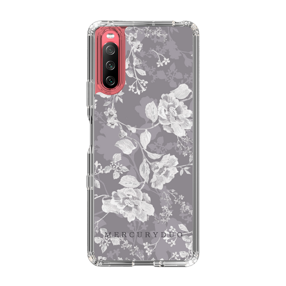 Slim Protection Case［ MERCURYDUO - NuanceFlower -Grey ］