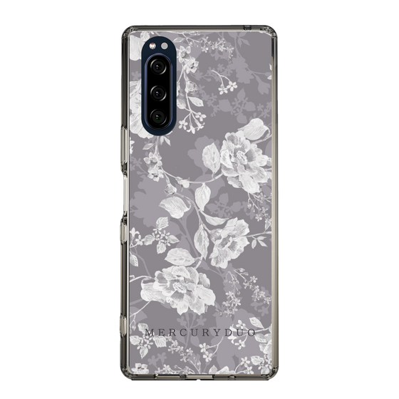 Slim Protection Case［ MERCURYDUO - NuanceFlower -Grey ］