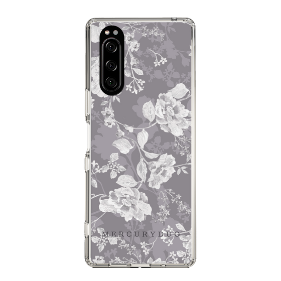 Slim Protection Case［ MERCURYDUO - NuanceFlower -Grey ］