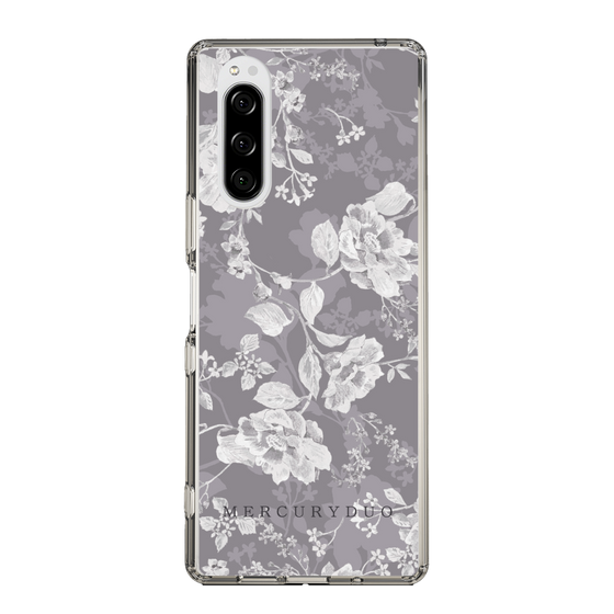 Slim Protection Case［ MERCURYDUO - NuanceFlower -Grey ］