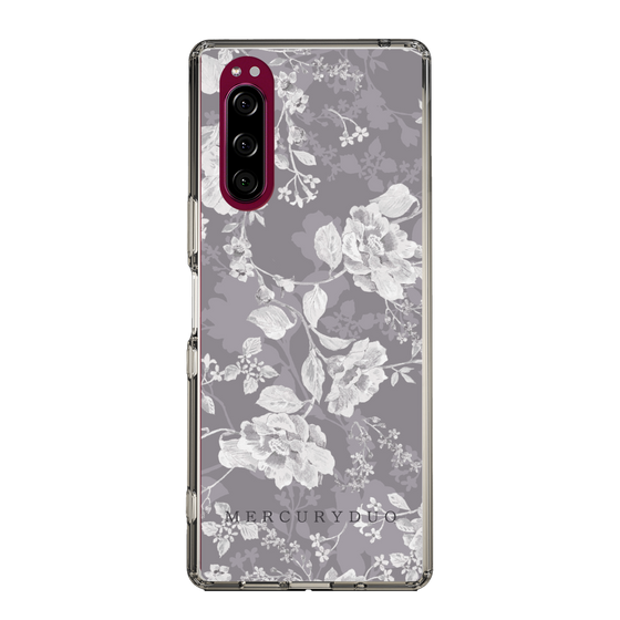 Slim Protection Case［ MERCURYDUO - NuanceFlower -Grey ］