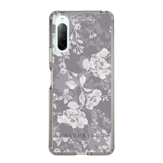 Slim Protection Case［ MERCURYDUO - NuanceFlower -Grey ］