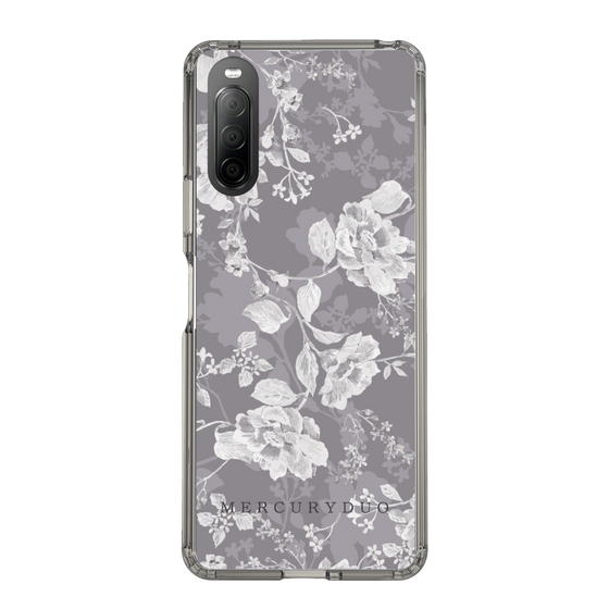 Slim Protection Case［ MERCURYDUO - NuanceFlower -Grey ］