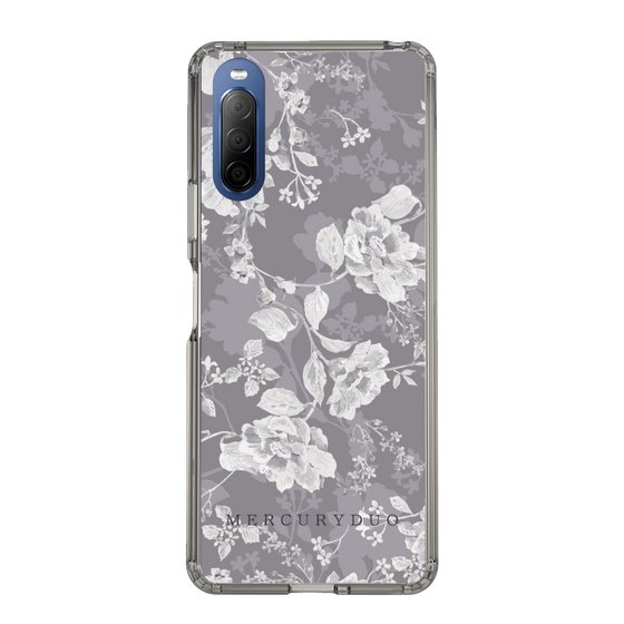 Slim Protection Case［ MERCURYDUO - NuanceFlower -Grey ］