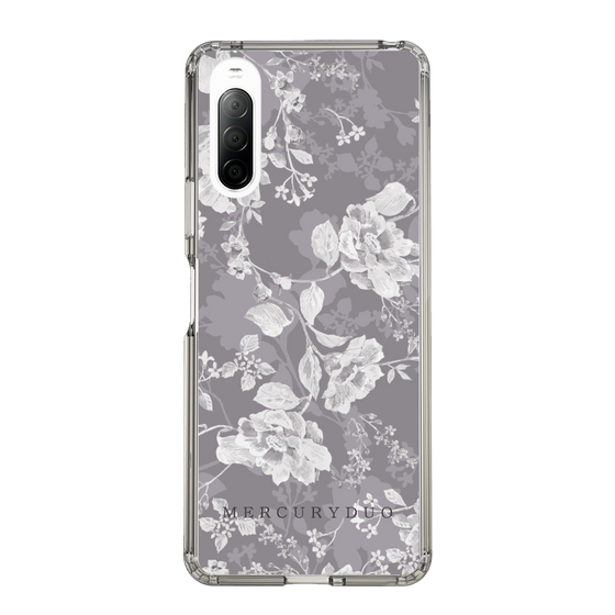 Slim Protection Case［ MERCURYDUO - NuanceFlower -Grey ］